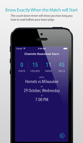 Charlotte Basketball Alarm Pro