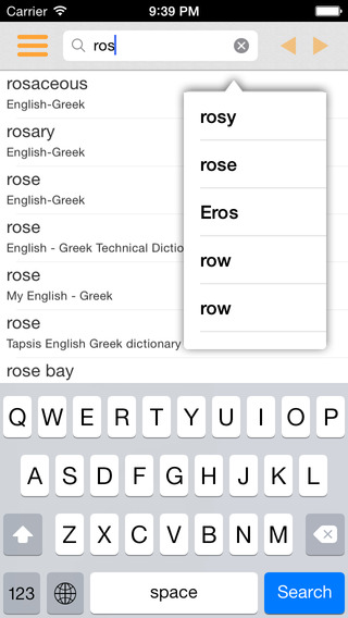 English Greek Dictionary - Simple and Effective