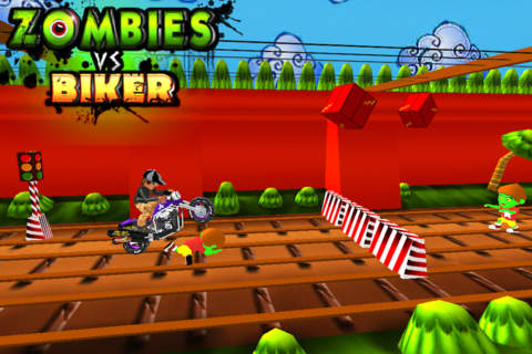 Zombie Vs Biker - Free Dirt Bike 3D Shooting Game screenshot 3