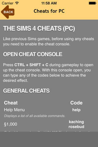 Pro Cheats For The Sims - Enjoy The Sims screenshot 3