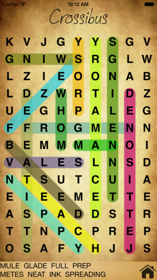 【免費遊戲App】Crossibus - Word Search-APP點子