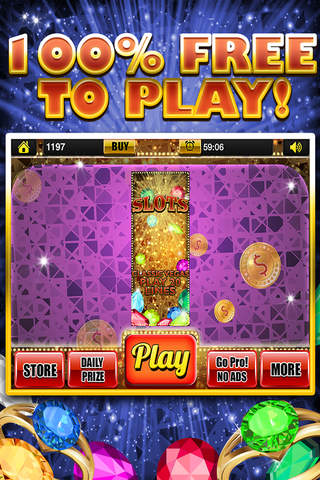 Ace Gem & Jewel Slots Jackpot Machine Games - Lucky Spin To Win Prize Wheel Casino Game Free screenshot 4