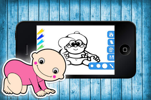 Celebrity Baby Coloring - Learn Free Amazing HD Paint & Educational Activities for Toddlers, Pre School, Kindergarten & K-12 Kids screenshot 3