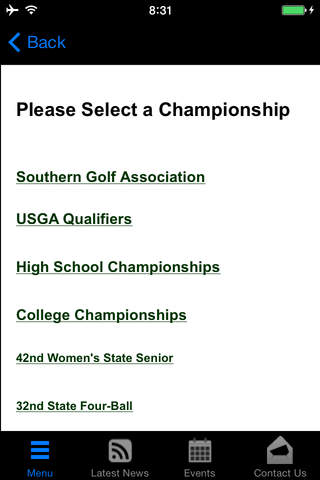 Alabama Golf Association 2013 screenshot 2