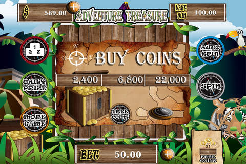 `` Adventure Treasure Slots  - Best Top Slot Machines Casino Game screenshot 3