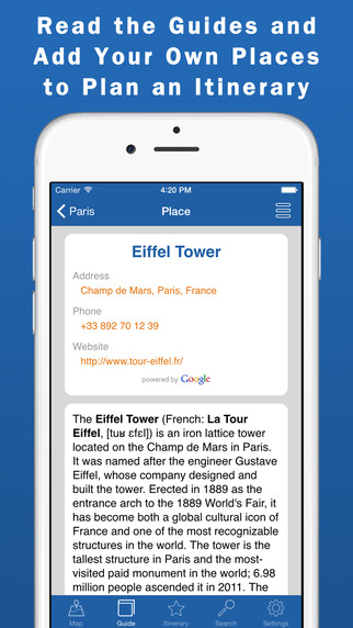 【免費旅遊App】Paris Travel Guide & Offline Map-APP點子