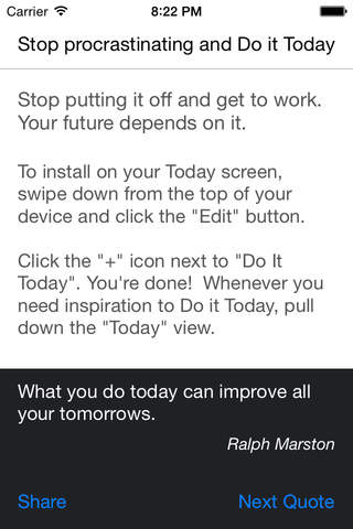 Do It Today Quotes screenshot 2