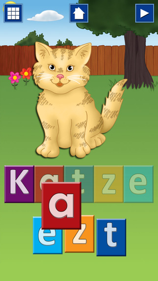 【免費遊戲App】German First Words with Phonics Free: Kids Preschool Spelling & Learning Game-APP點子