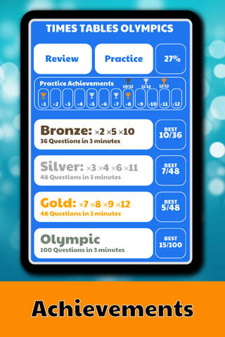 Times Tables Olympics - 3 Minute Multiplication Challenges screenshot 3