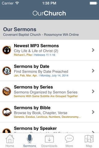 Covenant Baptist Church screenshot 2