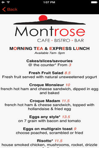 Montrose Cafe screenshot 3