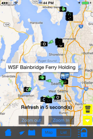 Seattle/Washington Instant Streetcar Ferry Vessel Coffee Shop Finder + Street View screenshot 3