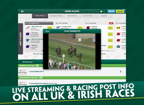 Paddy Power for iPad Sports Betting - Bet Premier League, Football, Tennis, Horse Racing, Rugby screenshot 3