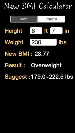 BMI Calculator New