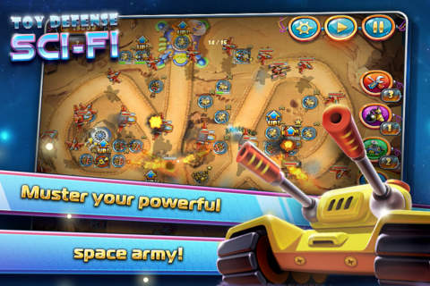 Toy Defense 4: Sci-Fi Free – strategy screenshot 4