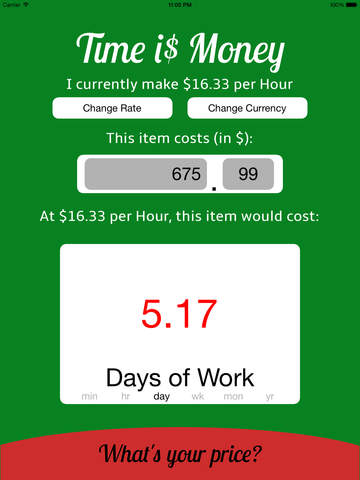 【免費工具App】Time is Money - The True Cost Calculator-APP點子