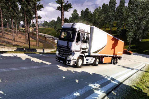 Truck Sim: Euro Lorry Driver Simulator 3D screenshot 3