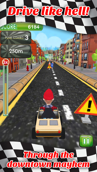 【免費遊戲App】Hipster Funky Van Stunt Jumper - FREE - Downtown Obstacle Course Go Kart Race Game-APP點子