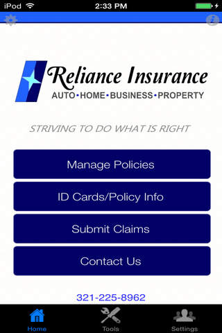 Reliance Insurance screenshot 2