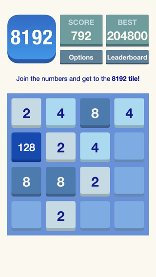 【免費遊戲App】8192 - Puzzle ( The best 2048 like game )-APP點子