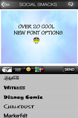 SocialSmacks Adult Emojis - Plus Fonts & Backgrounds too screenshot 3