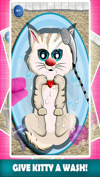 My Pet Kitty Care Wash Dressup Makeover Salon Adventure - Free Games For Kids