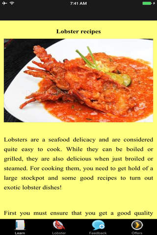 Lobster Recipes - Red Lobster Variation screenshot 2