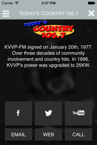 KVVP 105.7 FM Today's Country screenshot 3