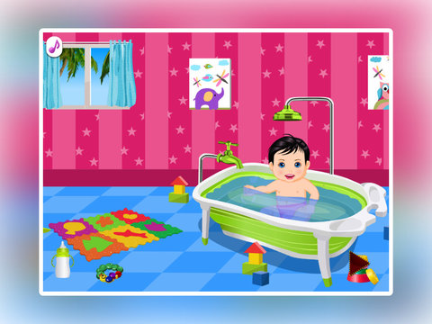 iTunes 的 App Store 中的照顾小宝宝洗澡