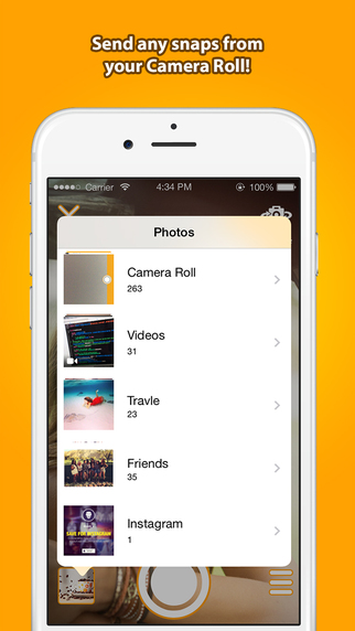 SnapPad – save and send SnapChat pics and videos
