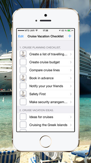 【免費旅遊App】Cruise Vacation Checklist-APP點子