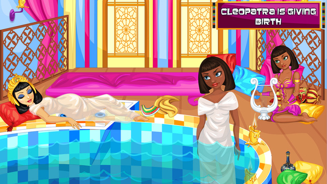 【免費遊戲App】Cleopatra Gives Birth into water-APP點子