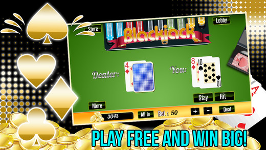 Vegas Blackjack Plus with Slots Blackjack Poker and More