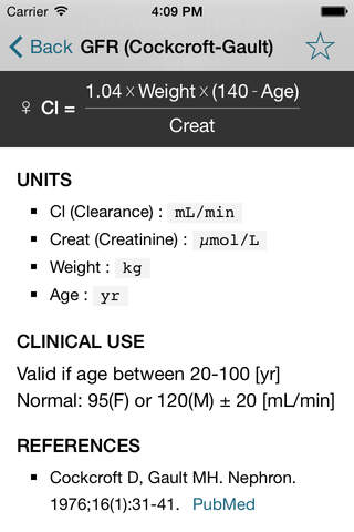 MedCalc – The Professional Medical Calculator screenshot 2