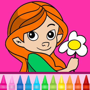 Coloring book for girls: Coloring pages for finger painting with fashion, cats, ponies & more! LOGO-APP點子