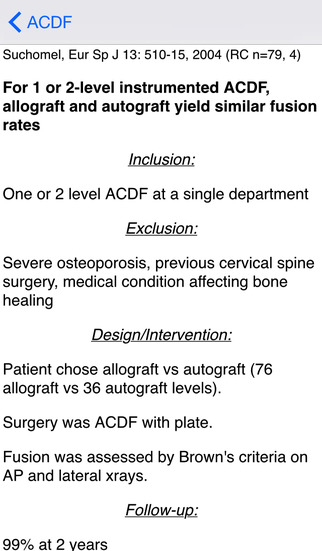 【免費醫療App】Spine: What's the data?-APP點子