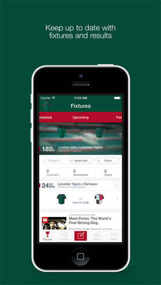 Fan App for Leicester Tigers
