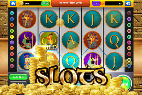 Lady Cleopatra's Slots - Casino Game, Free Coins and Endless Happiness! screenshot 2