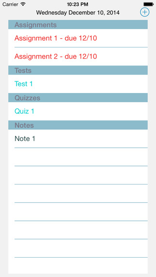 Assignment Notebook