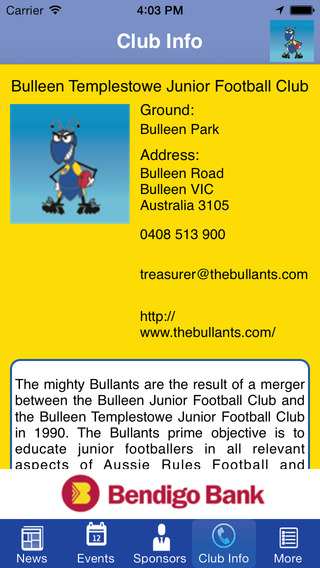 免費下載運動APP|Bulleen Templestowe Junior Football Club app開箱文|APP開箱王