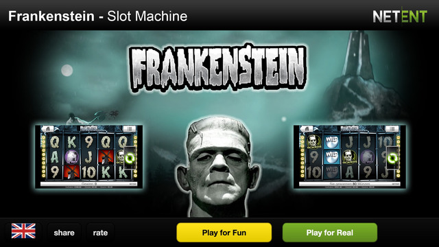 Slot Machine for Frankenstein - Go into the world of Horror Monsters and play the slot machine of Ne