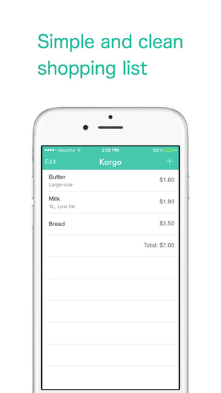 Kargo -Simple Shopping List-