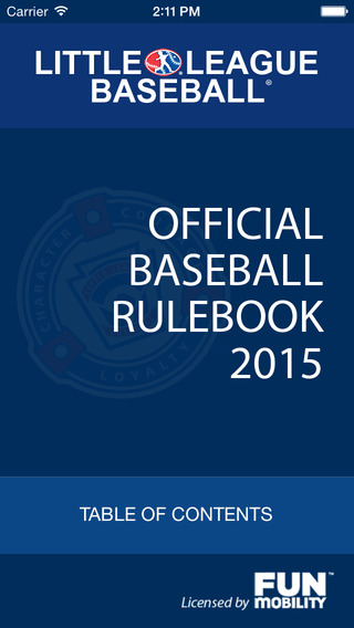 LL 2015 Baseball Rulebook