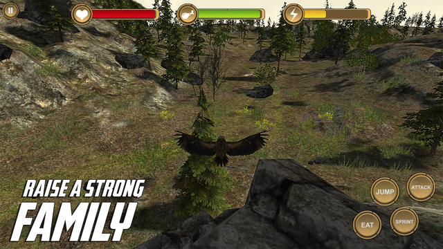 【免費遊戲App】Golden Eagle Simulator HD Animal Life-APP點子