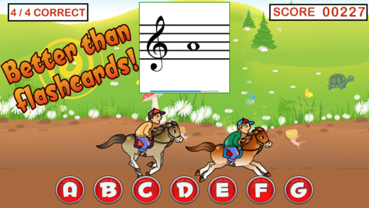 【免費教育App】Flashnote Derby- Musical Note Flashcards!-APP點子