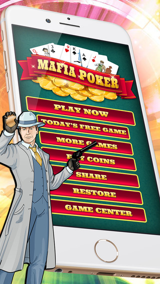 Mafia Poker - Free Casino Card Game