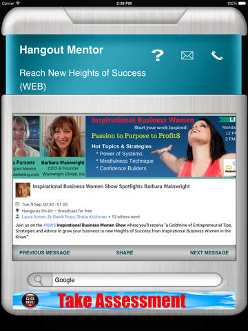 Hangout Mentor App HD screenshot 4