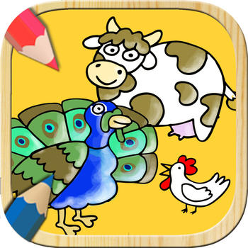 Learning game for children to paint farm animals with the finger 娛樂 App LOGO-APP開箱王