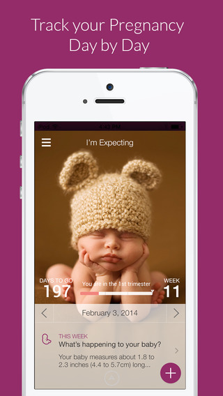 I’m Expecting Pregnancy App and Baby Guide - Calendar Symptoms Tracker Weekly Prenatal Videos Daily 