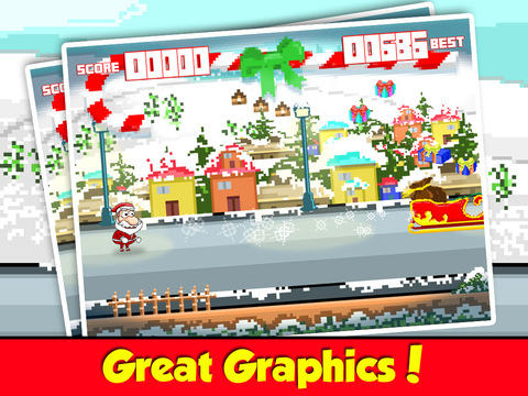 【免費遊戲App】Pixel SantaJump! Endless Runner Game-APP點子